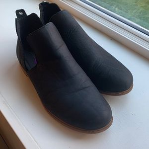 Black Kodiak leather boots ankle boots size 8.5